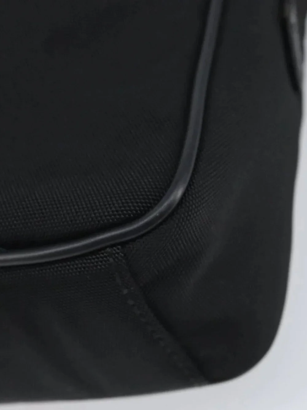 GUCCI Shoulder Bag Nylon Black Silver 018 1619 Auth 170116